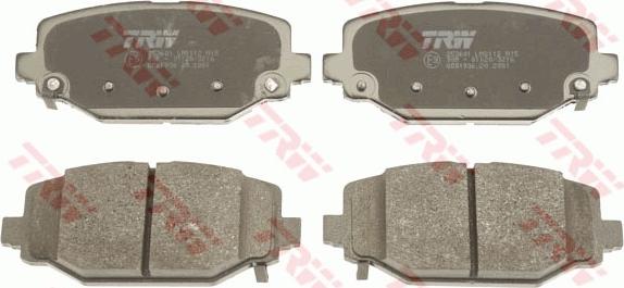 TRW GDB1936 - Brake Pad Set, disc brake onlydrive.pro