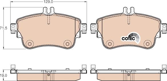 TRW GDB1933 - Brake Pad Set, disc brake onlydrive.pro