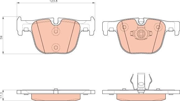 TRW GDB1937 - Brake Pad Set, disc brake onlydrive.pro