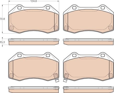 TRW GDB1979 - Brake Pad Set, disc brake onlydrive.pro