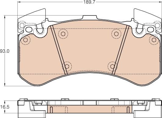 TRW GDB1976 - Brake Pad Set, disc brake onlydrive.pro