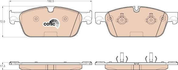 TRW GDB1970 - Brake Pad Set, disc brake onlydrive.pro