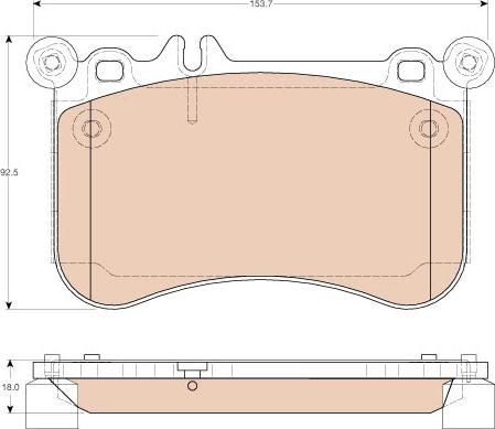 TRW GDB1972 - Brake Pad Set, disc brake onlydrive.pro