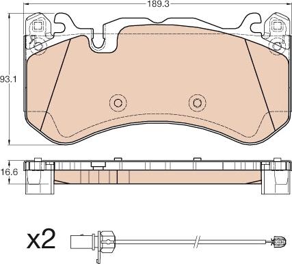 TRW GDB1977 - Brake Pad Set, disc brake onlydrive.pro