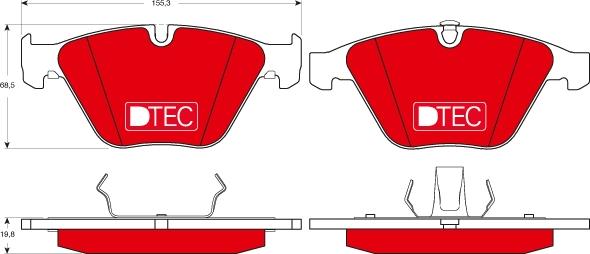 TRW GDB1498DTE - Brake Pad Set, disc brake onlydrive.pro