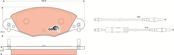 TRW GDB1449 - Brake Pad Set, disc brake onlydrive.pro