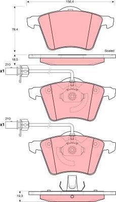 TRW GDB1459 - Brake Pad Set, disc brake onlydrive.pro