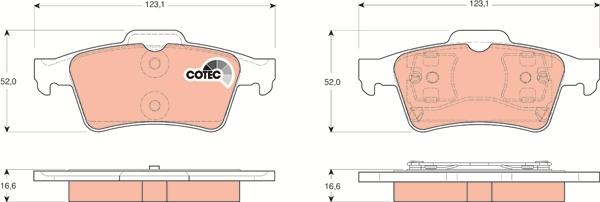 TRW GDB1469 - Brake Pad Set, disc brake onlydrive.pro