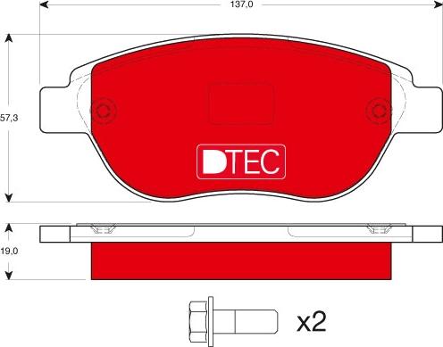 TRW GDB1464DTE - Brake Pad Set, disc brake onlydrive.pro