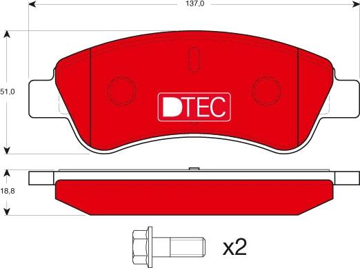 TRW GDB1463DTE - Brake Pad Set, disc brake onlydrive.pro