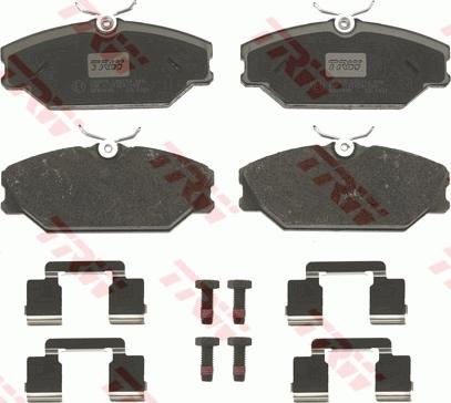 TRW GDB1405 - Brake Pad Set, disc brake onlydrive.pro