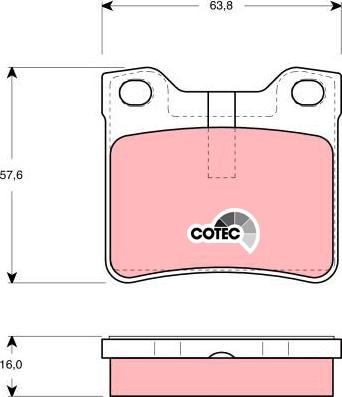 TRW GDB1432 - Brake Pad Set, disc brake onlydrive.pro