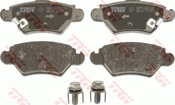 TRW GDB1471 - Brake Pad Set, disc brake onlydrive.pro