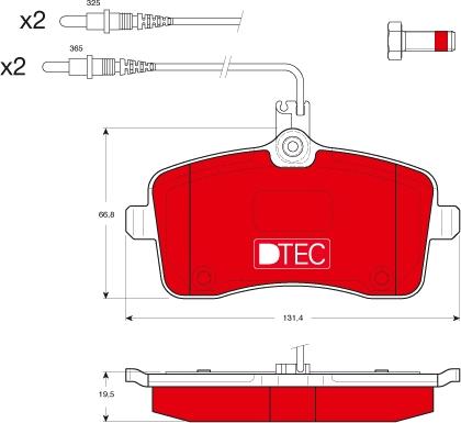 TRW GDB1594DTE - Brake Pad Set, disc brake onlydrive.pro