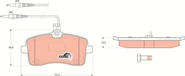 TRW GDB1594 - Brake Pad Set, disc brake onlydrive.pro