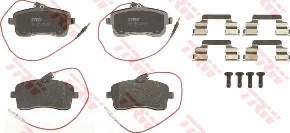 TRW GDB1594 - Brake Pad Set, disc brake onlydrive.pro