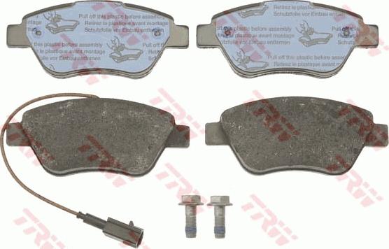 TRW GDB1590 - Brake Pad Set, disc brake onlydrive.pro