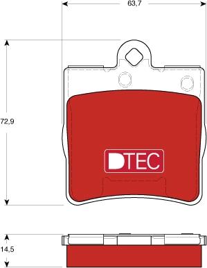 TRW GDB1545DTE - Тормозные колодки, дисковые, комплект onlydrive.pro