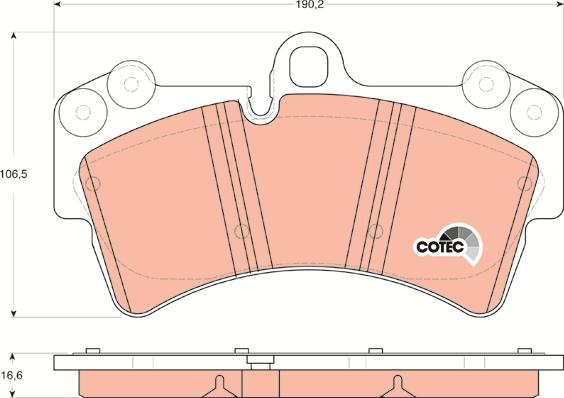 TRW GDB1548 - Brake Pad Set, disc brake onlydrive.pro