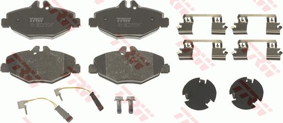 TRW GDB1542 - Brake Pad Set, disc brake onlydrive.pro