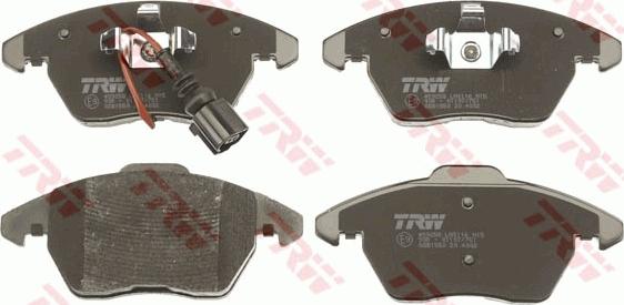 TRW GDB1550 - Brake Pad Set, disc brake onlydrive.pro