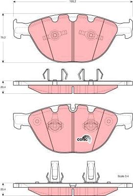 TRW GDB1558 - Brake Pad Set, disc brake onlydrive.pro