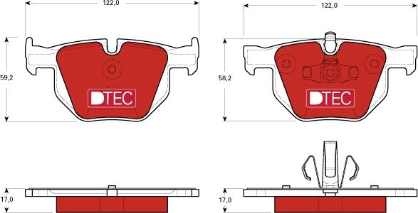 TRW GDB1560DTE - Brake Pad Set, disc brake onlydrive.pro