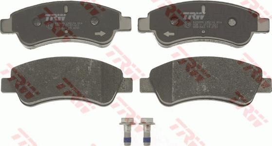 TRW GDB1563 - Brake Pad Set, disc brake onlydrive.pro