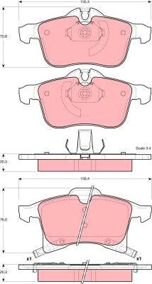 TRW GDB1562 - Brake Pad Set, disc brake onlydrive.pro