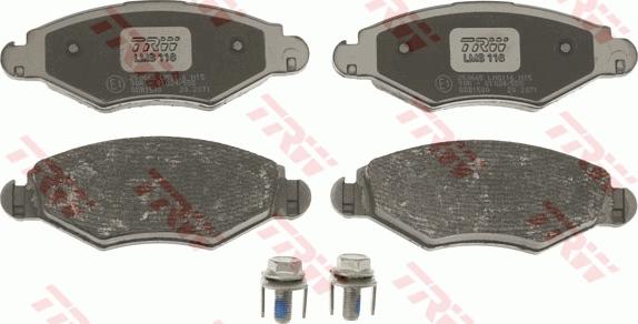 TRW GDB1500 - Brake Pad Set, disc brake onlydrive.pro