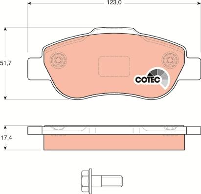 TRW GDB1589 - Тормозные колодки, дисковые, комплект onlydrive.pro