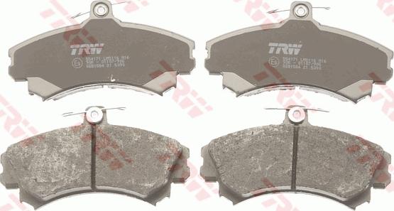 TRW GDB1584 - Brake Pad Set, disc brake onlydrive.pro