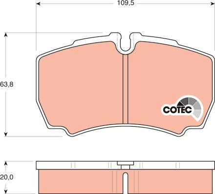 TRW GDB1535 - Brake Pad Set, disc brake onlydrive.pro