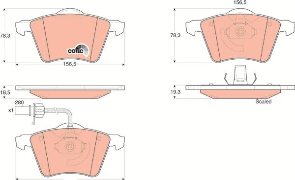 TRW GDB1538 - Brake Pad Set, disc brake onlydrive.pro