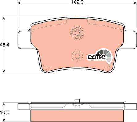 TRW GDB1692 - Brake Pad Set, disc brake onlydrive.pro