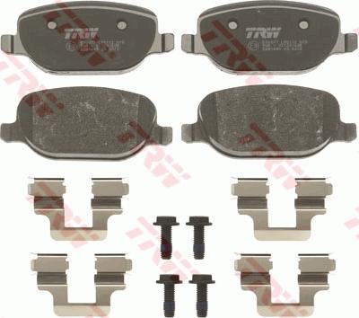 TRW GDB1649 - Brake Pad Set, disc brake onlydrive.pro