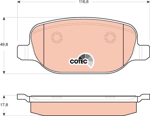 TRW GDB1649 - Brake Pad Set, disc brake onlydrive.pro