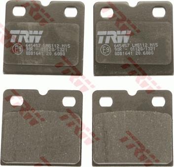 TRW GDB1641 - Brake Pad Set, disc parking brake onlydrive.pro