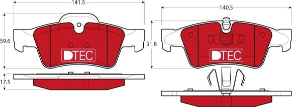 TRW GDB1643DTE - Brake Pad Set, disc brake onlydrive.pro