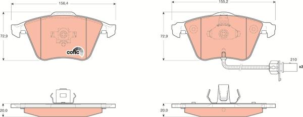 TRW GDB1659 - Brake Pad Set, disc brake onlydrive.pro