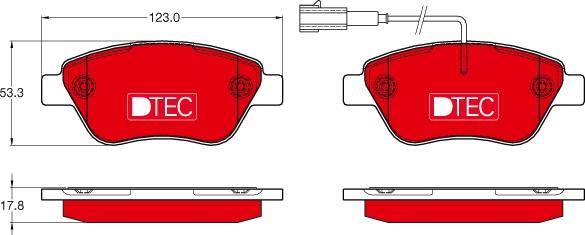 TRW GDB1654DTE - Brake Pad Set, disc brake onlydrive.pro