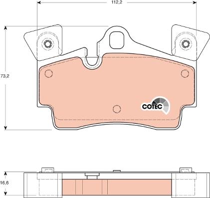 TRW GDB1652 - Brake Pad Set, disc brake onlydrive.pro