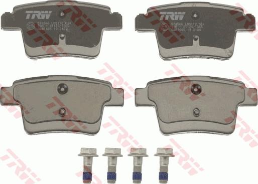 TRW GDB1665 - Brake Pad Set, disc brake onlydrive.pro