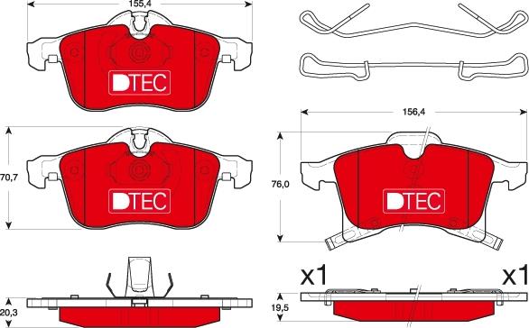 TRW GDB1668DTE - Brake Pad Set, disc brake onlydrive.pro