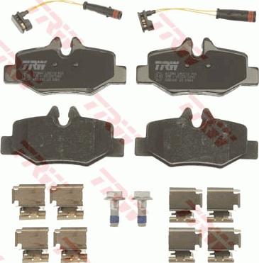 TRW GDB1601 - Brake Pad Set, disc brake onlydrive.pro