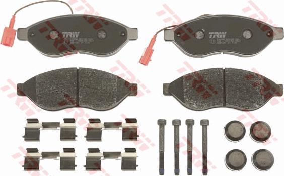 TRW GDB1681 - Brake Pad Set, disc brake onlydrive.pro