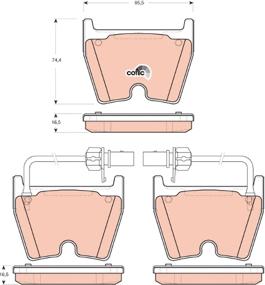 TRW GDB1688 - Brake Pad Set, disc brake onlydrive.pro