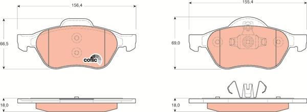 TRW GDB1687 - Brake Pad Set, disc brake onlydrive.pro