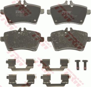 TRW GDB1630 - Brake Pad Set, disc brake onlydrive.pro