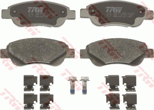 TRW GDB1633 - Brake Pad Set, disc brake onlydrive.pro